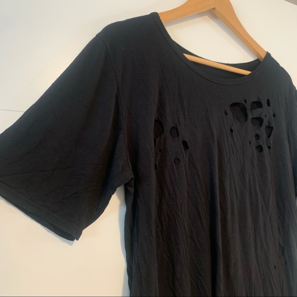 Boohoo | Distressed Tee Shirt - Picture 2 of 10